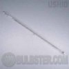 J120V-1500WB, 256mm J Series Ushio Quartz Halogen Lamp - Double Ended R7S-12 Recessed Single Contact Base - Operate �4� Horizontal - T2.5 Glass