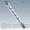 J220V-750WB1 J SERIES Ushio Quartz Halogen Double Ended Lamp with a recessed single contact R7s-12, C-8 linear filaments and even, linear illumination with T2.5. Only for use in approved enclosed halogen fixtures.
