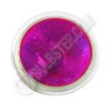 EXT/MG/FG Magenta Ushio Popstar Tungsten Halogen Lamp with two inch diameter dichroic reflector, low voltage, 2-Pin base, universal burn and front glass. This lamp has a 12 degree spot beam spread, magenta color and is for use only in approved halogen fixtures.