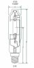 uhi-s1000bl, blue t15 USHIO COLORLITE Metal Halide Single Ended E39 Mogul Screw Base
