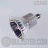jdr120v-100w/w/e11 Ushio MR-16 JDR Series Tungsten Halogen Lamp with a two inch dichroic coated reflector, line voltage, mini candelabra screw base and a 36 degree flood beam spread. For use in approved halogen fixtures.