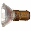 fss JDR/M12V-20W/BA/NSP Ushio halogen lamp 12 volt, 20 watt, BA15d double contact bayonet base. 10 degrees narrow angle spot lamp.