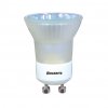 35MR11/GU10F 35W MR11/L FL. GU10 120V. Lensed. UV protection. Diffused light prevents glare. Soft white back spill while maintaining focused beam of a reflector.
