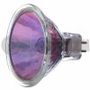 EXT/FG/WS/6500k Ushio MR-16 Whitestar Series Tungsten Halogen Lamps with a high color temperature, low voltage, two inch diameter dichroic reflector, UV-Cut Halogen Capsule, 2-Pin base and universal burn position. This lamp has front glass, a 12 degree spot beam spread and is only for use in approved halogen fixtures.