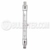 J220V-500WE J SERIES Ushio Quartz Halogen Double Ended Lamp with a recessed single contact R7s-12, C-8 linear filaments and even, linear illumination with T2.5. Only for use in approved enclosed halogen fixtures.