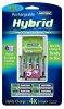 Rayovac Hybrid Rechargeable 6 AAs 2 AAAs & Charger Includes: � 1 - Rayovac Battery Charging Unit � 6 - AA Hybrid Rechargeable Batteries � 2 - AAA Hybrid Rechargeable Batteries The Rayovac Hybrid Battery Kit is charged and ready to be used like alkaline out of the package! Includes newly released technology only from Rayovac. It replaces up to 6000 alkaline batteries and holds a charge up to 4x longer than any other rechargeable. Charges up to 1000x per battery. Bulbster.com only carries products of the highest quality standards, and is happy to offer only Rayovac brand rechargeable Hybrid batteries.