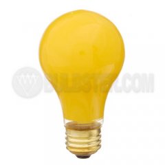 A19 Shape Yellow Bug Bulbs