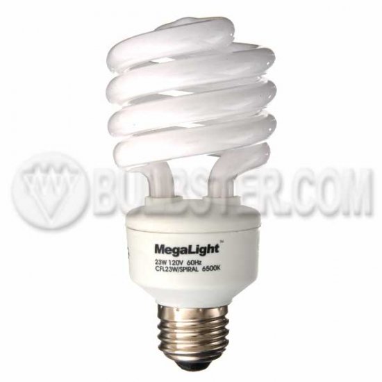 23 Watt Mini-Spiral Fluorescent 6500K - Energy Star Rated - Click Image to Close
