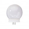 Q20JCG12 20W HAL.G12 BALL WH.12V Bulbrite globe. Decorative glare-free replacement for bi-pin lamps in applications where the lamp is visible.