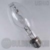 UMH-150/U ED17 Ushio UMH Series Metal Halide Lamp with high efficacy, a long life, clear bulb, medium screw base and 65-75 color rendering index. This bulb does have a universal burn position, however the average life is based on vertical operation. Horizontal operation will reduce the life expectancy by 25%.