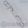 xrl 24v-5w/c/xx clear Ushio Xenoline Series miniature xenon lamp. Rigid Loop Base. UV Protected, long lamp life, low voltage, low pressure, universal burn position. 24 volts, 5 watts, clear glass. 20,000 hours.