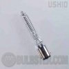 jcv120v-500wgb/ba15d, cc-8 Ushio JCV Series Tungsten Halogen Lamp with a double contact bayonet base - BA15d, universal burn position and 120 volts. For use only in approved enclosed halogen fixtures. Works for a Gerber Coburn Step Two Finish Blocker Optical Unit.
