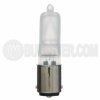 etd Ushio JCV Series Tungsten Halogen Lamp with a double contact bayonet base - BA15d, universal burn position and 120 volts. For use only in approved enclosed halogen fixtures.