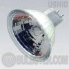 EYS Ushio Tungsten Halogen Lamps Eurostar Series MR-16 Reflector Lamp with a two inch diameter dichroic coated reflector, 2 pin GX5.3 base, consistent color and a 23 degree beam angle. For use only in approved halogen fixtures.